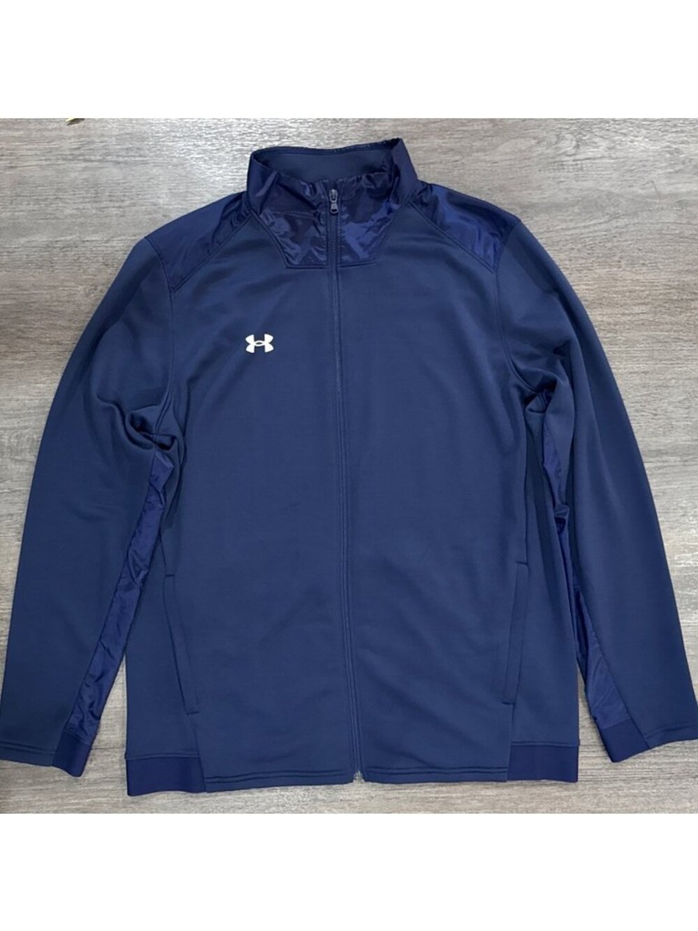 Under Armour Men's Full Zip Jacket Command Size XL Navy Blue 1360713